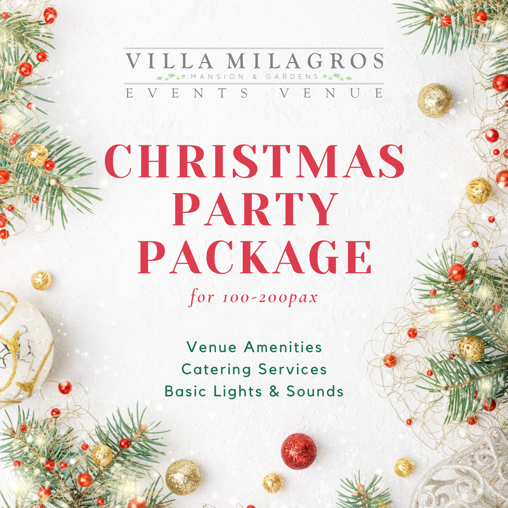 Christmas party, Christmas package, party in RIzal